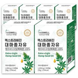 하비웰 미국산 유기농 대마종자유 1000mg X 30캡슐, 6박스