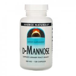 Source Naturals D-Mannose 소스 네츄럴 디만노스 500mg 120정