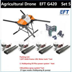 농업용 농약 대형 방제 드론 EFT 새로운 G420 4 축 농업 스프레이 드론 키트 Hobbywing 8L 펌프 X9 Pluls, 03 공간