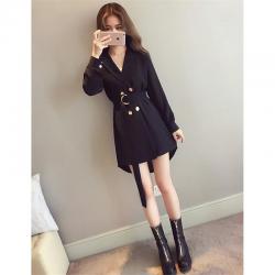 코코민트미오리 트렌치코트 봄가을야상 여성코트 블랙 아이보리 야상PS2322