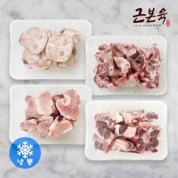  근본육 한우 한마리 보신세트 사골1.2kg/잡뼈1.2kg/우족 1.2kg/꼬리반골1.2kg 총 4.8kg 사태 200g 무료증정