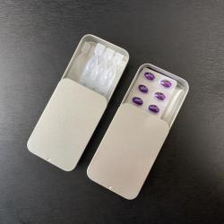 소품 정리 슬라이딩 틴케이스 2P세트 철제케이스 미니틴케이스소품정리통 소품정리케이스 서랍정리케이스 양철 미니 틴케이스 소품 서랍 정리 수납 케이스 2개, 단품