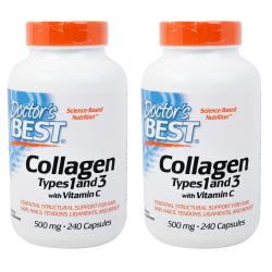 닥터스베스트 콜라겐 타입 1 앤 3 500mg 캡슐 240개입 2개