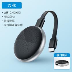 와이파이 TV 가정용 고화질 세 hdmi 전송 4K 차량용 5G 에어플레이 중계방송 동글이, 6세대 듀얼밴드