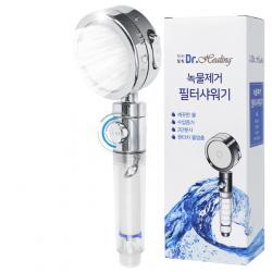 닥터힐링 샤워기헤드 물멈춤 3단모드 필터샤워기, 1번