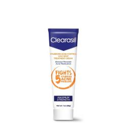 Clearasil 완고한 여드름 컨트롤 5in1 스팟 트리트먼트 크림 최대 강도 벤조일 퍼 옥사이드 여드름 약물이 모공 막힘과 싸우다 여드름 크기 과다 오일 여드름 마크 블랙 헤드
