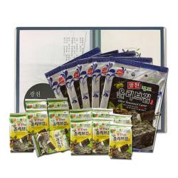 해울림 광천김 실속세트 도시락김 전장구이김 올리브도시락김 내포재래도시락김 돌자반 선물세트 추석명절선물 거래처선물 단체선물, 2set, 전장구이5봉 도시락김12봉