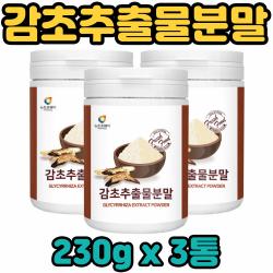 뉴트로웨이 국산 감초 국로 추출물 추출액 19종 혼합 유산균 프로 프리 바이오틱스 프락토 올리고당 분말 가루 파우더 락토 바실러스 비피도 박테리움 스트렙 엔테로 코커스 온 우리 가족 전연령 남녀노소, 3통, 230g