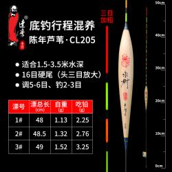 갈대찌 다마 핸드메이드 CL 계열 대미 눈에 띄다 하이 예민 붕어 잉어 낚시바늘 물고기 부표 2806459548, 2번 한개, CL205