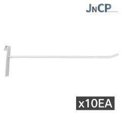 Jncp 휀스망 일선후크 10ea 후크 고리 악세사리 걸이 진열 메쉬망 네트망 철망 1세트 화이트 25cm X10ea