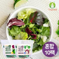 데이밀 자연을담은 샐러드 실속 혼합구성 100g X 10팩 야채믹스 드레싱없음