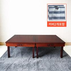 남원지리산공방 이도 교자상 2개 상커버 포함 1개당 사이즈 900*750 2개시 가로*1800mm 제사상