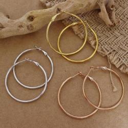 14k 원터치 써지컬스틸 링귀걸이 [3cm 4cm 5cm 6cm]