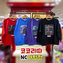 코코리따 NC야탑점 *2020신상* 남아 마블 입체 홀로그램 맨투맨(4컬러) 남자아이 취항저격 키즈가을옷 아동 티셔츠 CEMA209M1