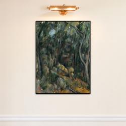 [더벨라] 세잔 - 샤토 누아르 위쪽 바위동굴 부근의 숲 Forest near the Rocky Caves above Chateau Noir 모던프레임 캔버스액자