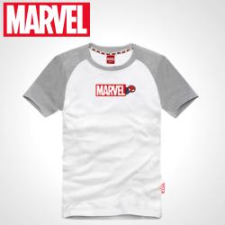 마블 남녀공용 인기캐릭터 여름 순면 20수 로고 반팔티셔츠(M-3XL)