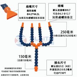 호스 비닐 냉각 노즐 더블 헤드 스위치 점수 U포크 변함 1바로 끌다 2 부 4만 향함 뱀형상 슬랍 2748900037, 4부 질질끌다 4 (있음 큰길 )40