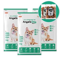 엔젤스독 전연령 5kg 기호성 강아지 사료(+아침애 오리 연어버거 100g), 5kg(+아침애 오리연어버거 100g)