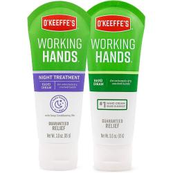 [미국직구] 오키프 워킹핸즈 2종 핸드크림(나이트 트리트먼트 85g 1개 오리지널 85g 1개)