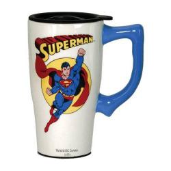 DC 만화 슈퍼맨 여행 낯짝 화이트 DC Comics 12600 Superman Travel Mug 1