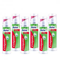 콜게이트 맥스후레쉬 펌프치약 100ml, 6개