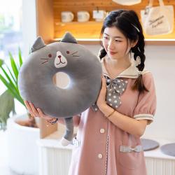 봉제완구 큐트 고양이 인형 공공의 어린 수면 허그 쿠션 사무실 신기 엎드려자는 낮잠베개 3233831827, 그레이 캣 야옹 방석 대략 40 *4, 구체적 사이즈 만나다 분류 상세한사정
