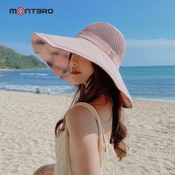 montero 여성 벙거지 햇빛 자외선 차단 와이드챙 챙넓은 가리개 썬캡 여름 농사 모자