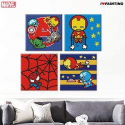 [바보사랑]DIY 마블 보석십자수 세트 25x25cm 아이러브페인팅, 05.가와이캡틴아메리카보석십자수