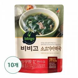 비비고 소고기 미역국 500gx10개입, 단일상품