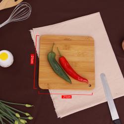 도마 맹종죽 사각형 식탁보 판 주방 과일 야채자르기 휴대용 음식 작은, 기본