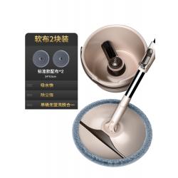 회전밀대걸레 자동 뿌리치다 물이없다 자취 질질끌다 가정용 스핀 봉 통용 게으르다 자루걸레 무료로 손세탁 2476916952, 신소프트천2블럭룩흡수강(2개골이없다강화봉_비닐접시