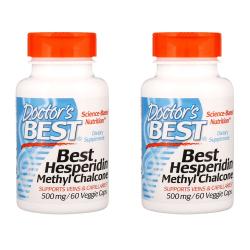 Doctors Best 닥터스베스트 베스트 헤스페리딘 메틸 칼콘 500mg Hesperidin Methyl, 60캡, 2개