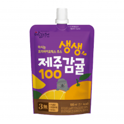 탐라원 생생제주감귤 100ml 30개 무설탕 어린이주스, 30개입