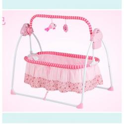 sw 유아전동침대 유아 바운서 흔들침대 요람, 핑크