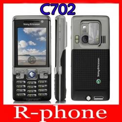 원래 단장 한 Sony Ericsson C702 이동할 수있는 셀룰라 전화 3G GPS 3.15MP는 1 개 년 보장을 자물쇠로 열, 01 Battery charger gift_01 black
