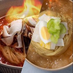 [끝내주는 면발! 스가홍] 프리미엄 물냉면 5인+비빔냉면 5인세트, 1세트