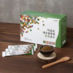 미슬바이오 국내산 미슬토 속편한생생효소 발효효소 곡물발효 소화효소 겨우살이 차전자피 자연발아 생균49종 체내배출 영양흡수 소화흡수 호르몬합, 3개, 5g 60포