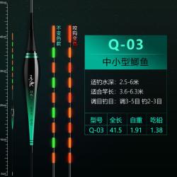 스마트 민물낚시 전자찌, 무변색 모델(2팩)개, Q-03 (납 약 1.38g)