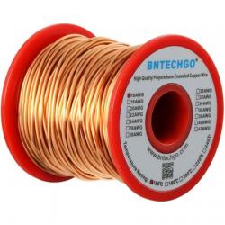 BNTECHGO 16 AWG 자석 와이어 에나멜 동선 에나멜 자석 1.0 파운드 0.0492 인치 자연 PROD10300000112, 상세 설명 참조0, 상세 설명 참조0