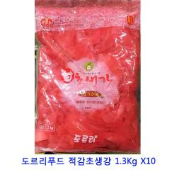 T무배 업소용 식자재 도르리푸드 적감초생강 1.3Kg X10 // 유부초밥 라이스페이퍼 또띠아, 1개