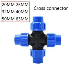 호스커넥터 연결잭 수도꼭지 20/25/32/40/50/63mm PVC PE관 수돗물 분리기 플라스틱 스피드 밸브 인터페이스 화원 농장 관개 수도관 부품, 63mm