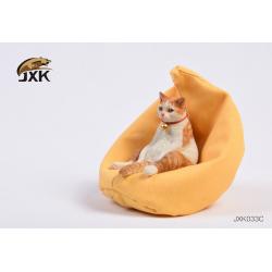 쿠션의자 16게으르다 고양이 시리즈 옥에 티 와 모형 피규어 수반 차량 진열대 3095388023