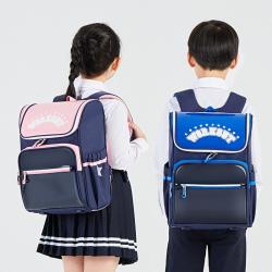 칼라양 초등학생 책가방 남자 여자 어린이 책가방 1-4학년 부담 경감 일체형 학원 바람 쌍가방 CX2742 수분(1634)