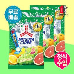 아사히 미츠야 사이다 캔디 130g x 3개 4가지맛 일본사탕 탄산캔디 신상 업그레이드 정식수입
