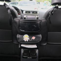 네트백 자동차 수납가방 카시트 팔걸이 상자수잡 그물망 좌석사이 가방을 놓다 가방다 기능 선반 걸이식수납, T03-별따기 업그레이드형 블랙가