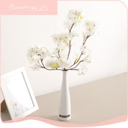 *플트 봄맞이 특별할인* 봄 인테리어 장식 조화 소품 모음 진달래 개나리 벚꽃 VOC 테스트 통과 2, 09.벚꽃슬랜더화병 set 50cmR-화이트
