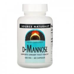 Source Naturals D-Mannose 소스 네츄럴 디만노스 500mg 60정X2개