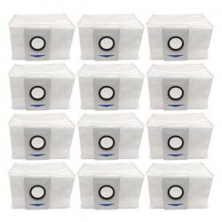 Ecovacs Deebot X1 옴니 터보 로봇 진공 부품용 12 pcs 진공 먼지 봉투, Ecovacs Deebot X1