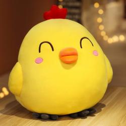 25 ~ 65cm 부드러운 노란색 병아리 인형 서 귀여운 감정적 인 동물 면화 짧은 봉제 장난감 소년 소녀 크리스마스 선물, Closed eyes