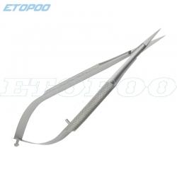 현미경 악기 12.5 CM 마이크로 가위 결막 이빨 집게 프로브 후크 주걱 검 족집게, straight